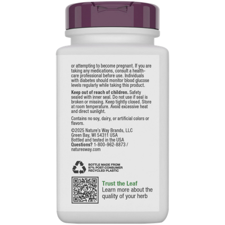 Blood Sugar Manager by Natures Way bottle view 4