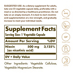 Supplement Facts label for Solgar Niacin Vitamin B3 500 MG