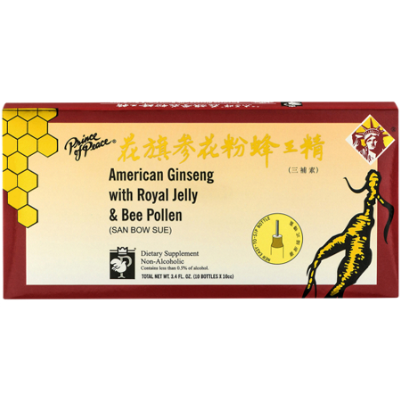 Prince Of Peace American Ginseng with Royal Jelly Bee Pollen box front