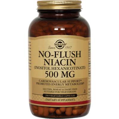 No-Flush Niacin - 500 MG (250 Vegetarian Capsules)