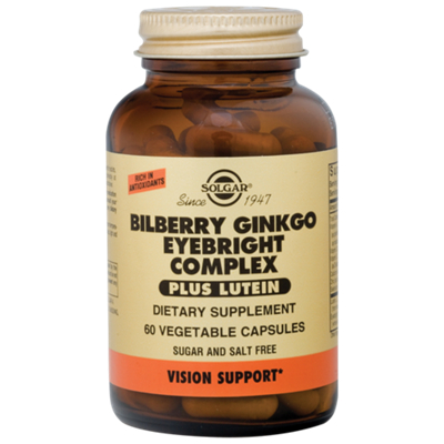 Bilberry Ginkgo Eyebright Complex Plus Lutein