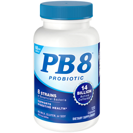 PB8 Probiotic 120 capsules bottle front