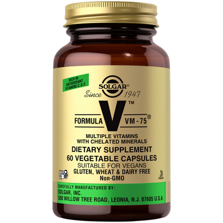 Solgar Formula VM-75 Multivitamin with Chelated Minerals bottle front
