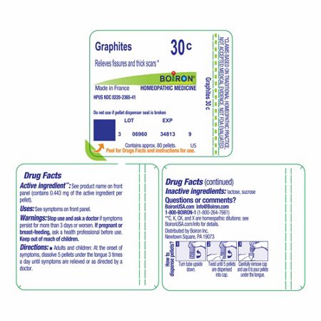 Graphites 30C Homeopathic Medicine label view 3