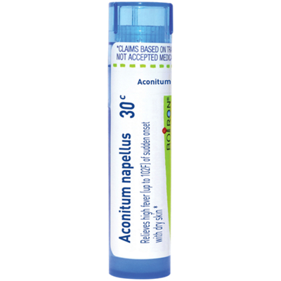 Aconitum Napellus 30C - Homeopathic Medicine for High Fever of Sudden Onset (80 Pellets)