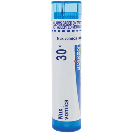 Boiron Nux Vomica 30C pellets bottle front