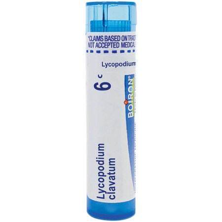 Boiron Lycopodium Clavatum 6C Homeopathic Pellets bottle front
