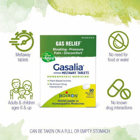 Boiron Gasalia Homeopathic Medicine Box for Gas Relief
