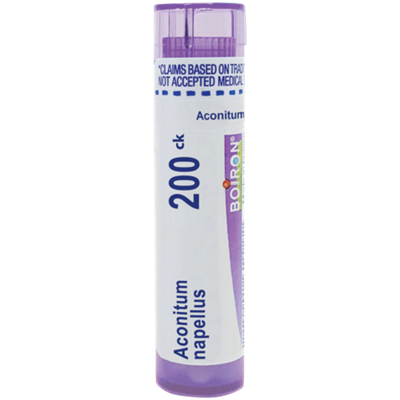 Aconitum napellus – Homeopathic Medicine for High Fever – 200 CK (80 Pellets / 16 Servings) 