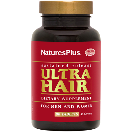 Natures Plus Ultra Hair Dietary Supplement bottle front