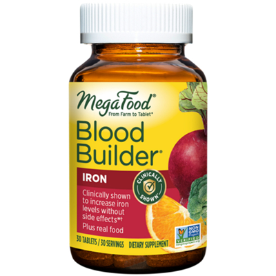 Blood Builder with Whole Food Iron & Organic Beet Root (30 Tablets)