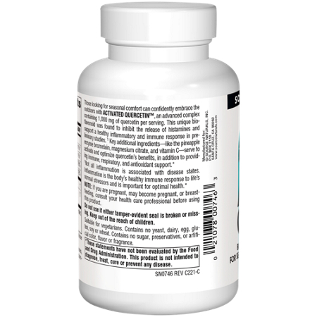 Activated Quercetin Bioflavonoid Complex Tablets view 4