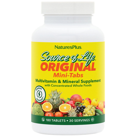 Natures Plus Source of Life Multivitamin Minis tablets bottle front