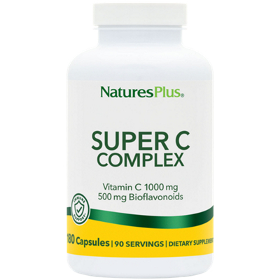 Super Vitamin C Complex with Bioflavonoids - 1,000 MG (180 Capsules)