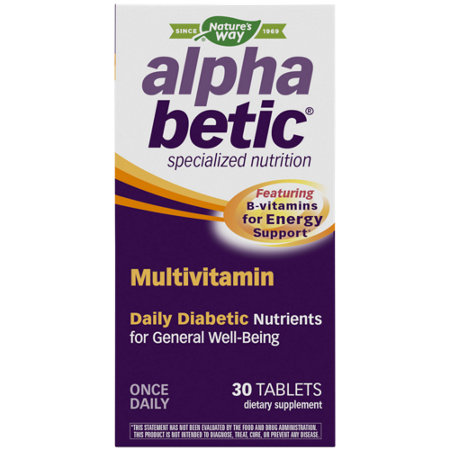 Alpha Betic Multivitamin Diabetic Nutrients 30 Tablets view 2