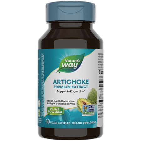 Nature's Way Artichoke Supports Digestion capsules 600 MG bottle front