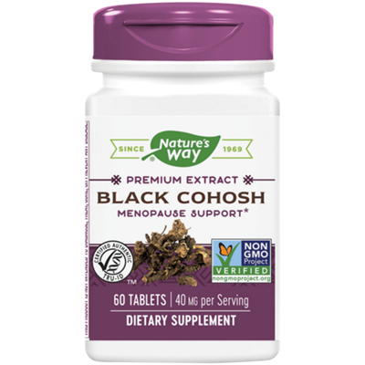 Natures Way Black Cohosh for Menopause 40 MG (60 Tablets) 33674606001