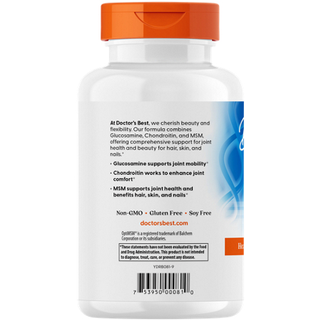 Doctors Best Glucosamine Chondroitin MSM bottle view 4