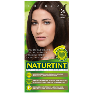 Permanent Hair Colorant 100% Grey Coverage - Dark Chestnut Brown 3n