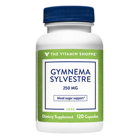 The Vitamin Shoppe Gymnema Sylvestre capsules 250 MG bottle front