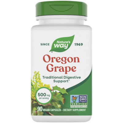 Oregon Grape For Digestive Support - 500 MG (90 Capsules)