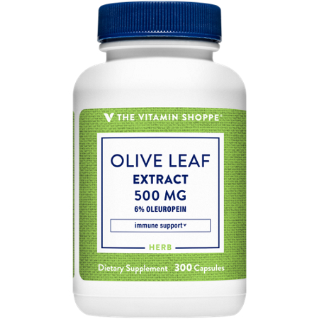 The Vitamin Shoppe Olive Leaf Extract 500 MG capsules view