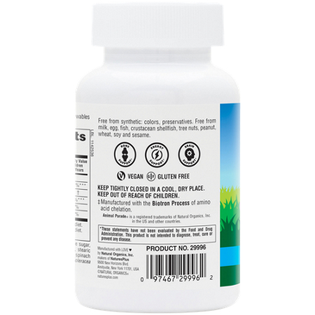 Animal Parade Calcium for Kids Vanilla Sundae bottle view 4