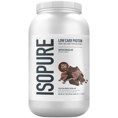Isopure Low Carb Whey Protein Isolate Dutch Chocolate front