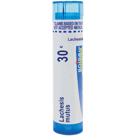 Boiron Lachesis mutus 80 pellets bottle front