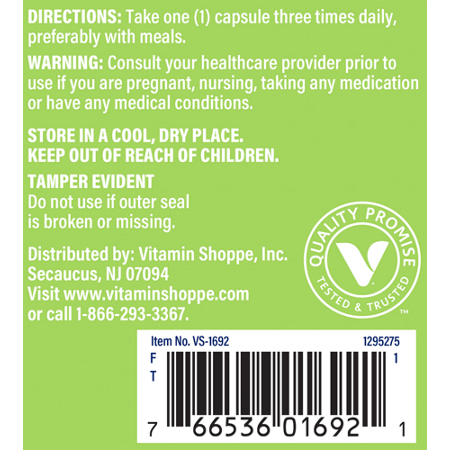 Directions for The Vitamin Shoppe Maca Extract 450 MG