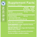 Supplement Facts label for Turmeric Extract 300 MG 95 percent Curcuminoids