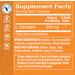 Supplement Facts label for L-Carnosine Amino Acid Cellular Health 500 MG