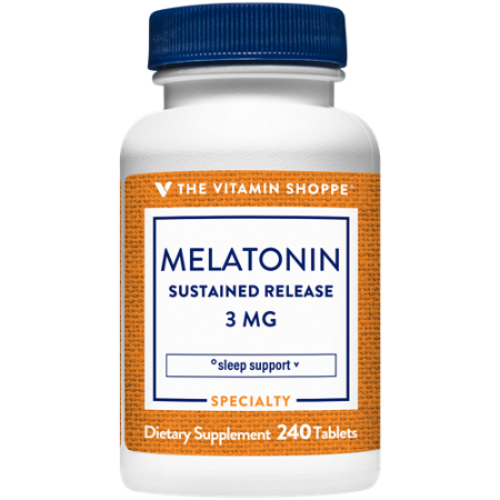 The Vitamin Shoppe Melatonin Sustained Release tablets 3 MG view