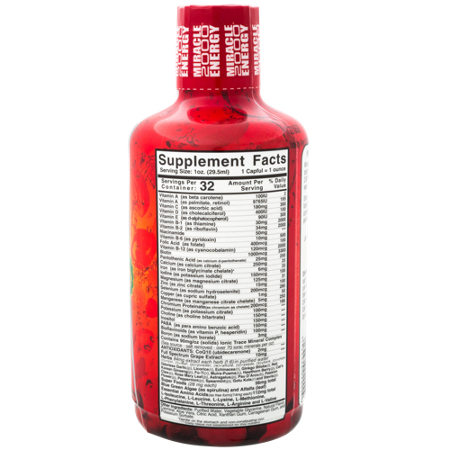 Century Systems MIRACLE 2000 Supplement Facts Label