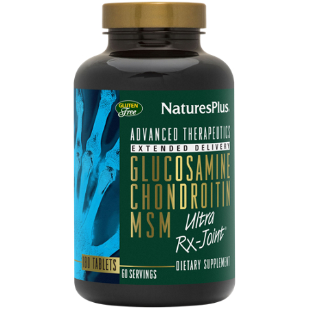 Natures Plus Glucosamine Chondroitin MSM bottle front