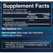 Supplement Facts label for BodyTech Glutamine Powder