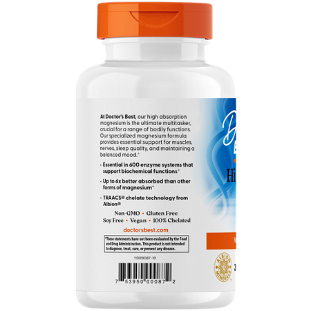 Doctors Best High Absorption Magnesium tablets 100 MG view 4