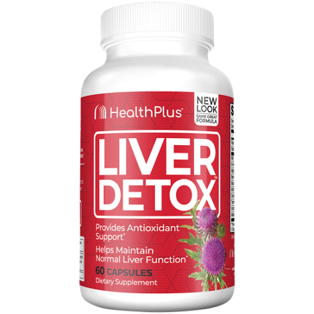 Health Plus Liver Detox capsules front
