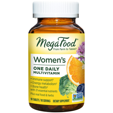 Megafood Women's One Daily Multivitamin tablets front