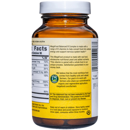 Megafood Balanced B Complex tablets view 4
