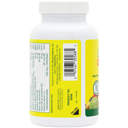 Natures Plus Source of Life Gold Multivitamin Minis Iron Free view 4