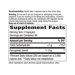 Supplement Facts label for Natures Way Fenugreek Seed Vegan Capsules