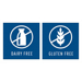 Dairy free and gluten free icons