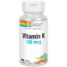 Solaray Vitamin K tablets 100 MCG bottle front