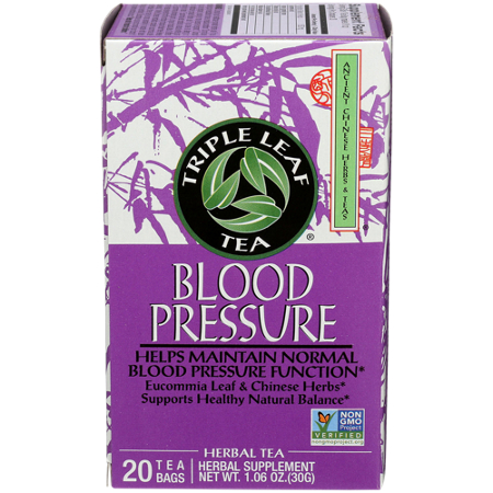 Triple Leaf Tea Blood Pressure Herbal Tea box front