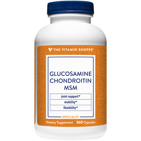 The Vitamin Shoppe Glucosamine Chondroitin MSM bottle front