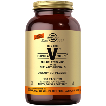 Solgar Formula VM 75 tablets bottle front