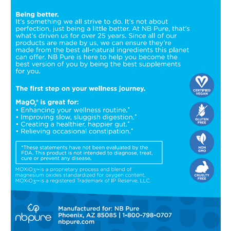 NB Pure Mag O7 wellness information label