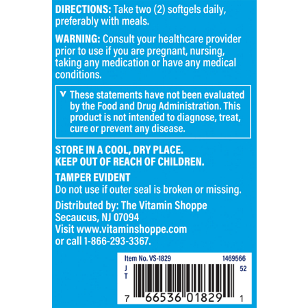 Directions for The Vitamin Shoppe Vitamin C 1000 MG