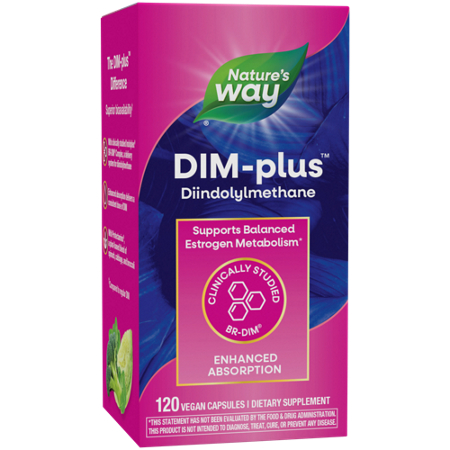Natures Way DIM-plus Estrogen Metabolism Formula box front